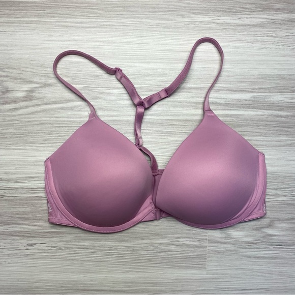 PINK Victoria's Secret Other - Victoria’s Secret Lilac Purple Y Racerback Push-up Bra size 34C